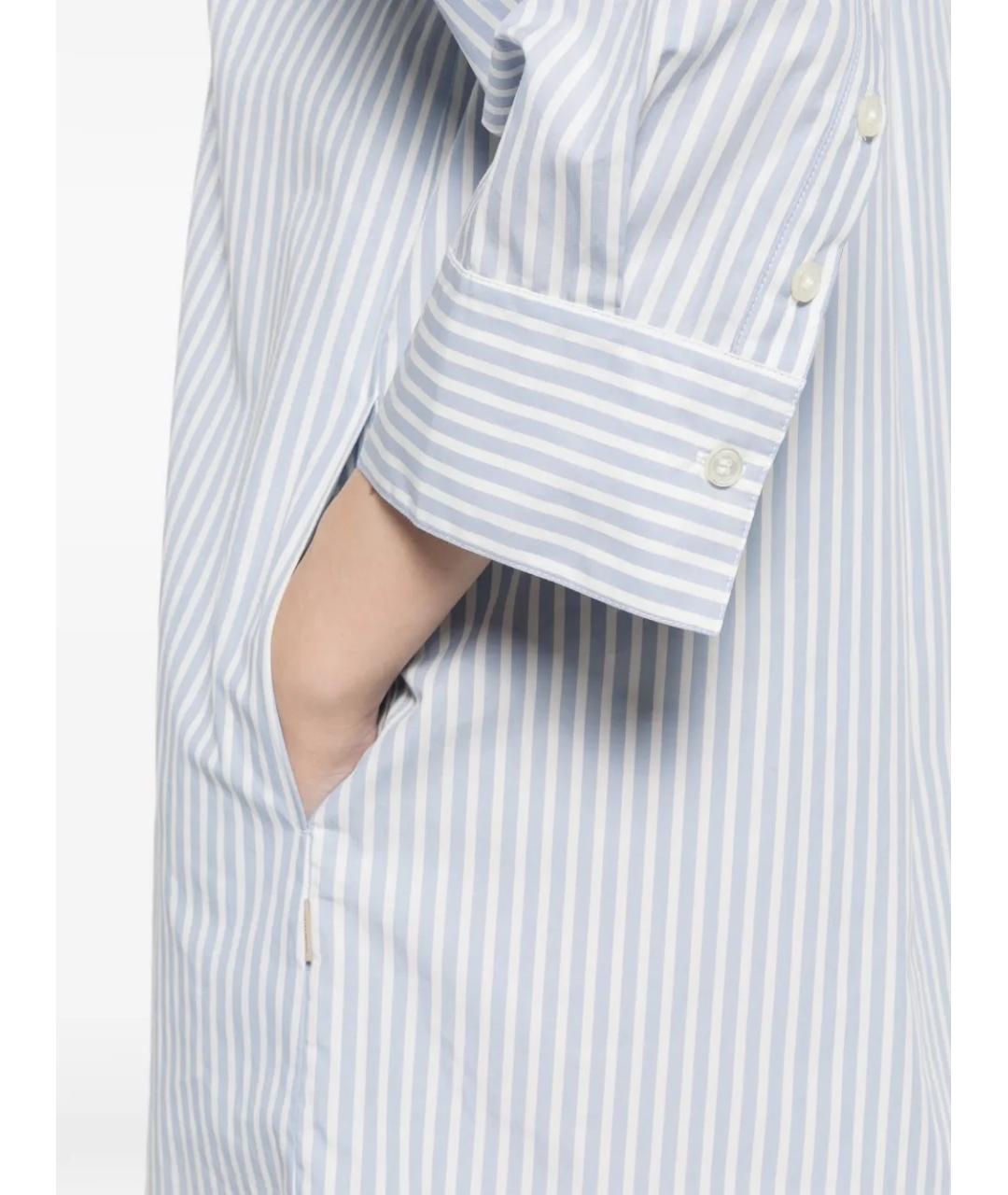 WOOLRICH Голубое хлопковое повседневное платье, фото 5