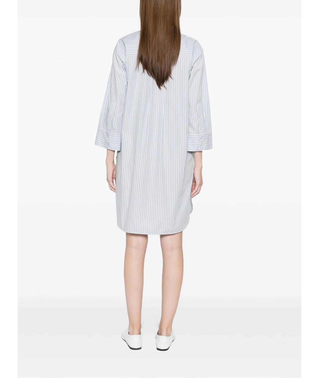 WOOLRICH Голубое хлопковое повседневное платье, фото 4