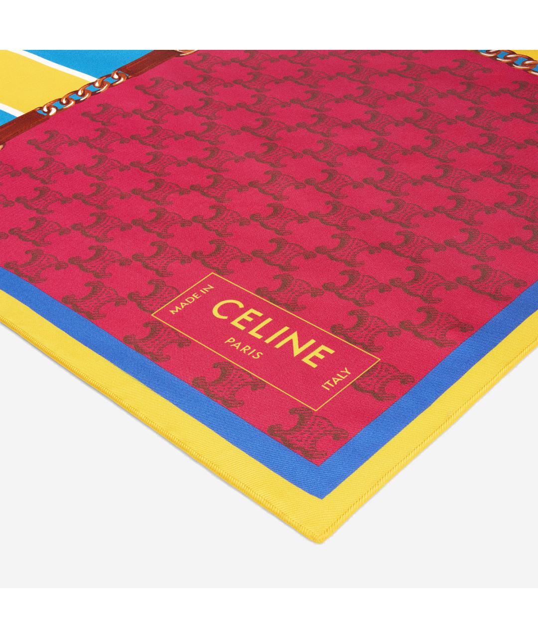 CELINE Мульти шелковый платок, фото 2