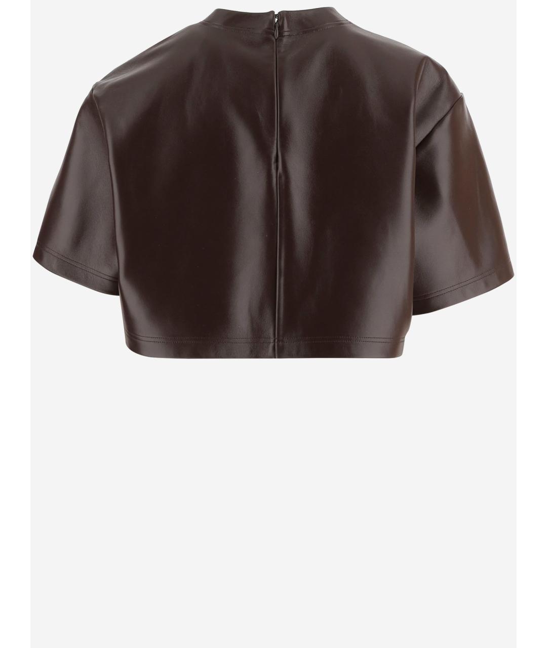 BALENCIAGA Коричневая кожаная куртка, фото 2