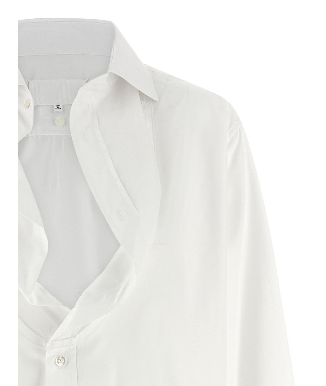 MAISON MARGIELA Белая хлопковая рубашка, фото 4
