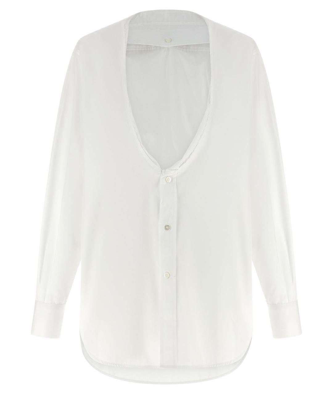 MAISON MARGIELA Белая хлопковая рубашка, фото 2