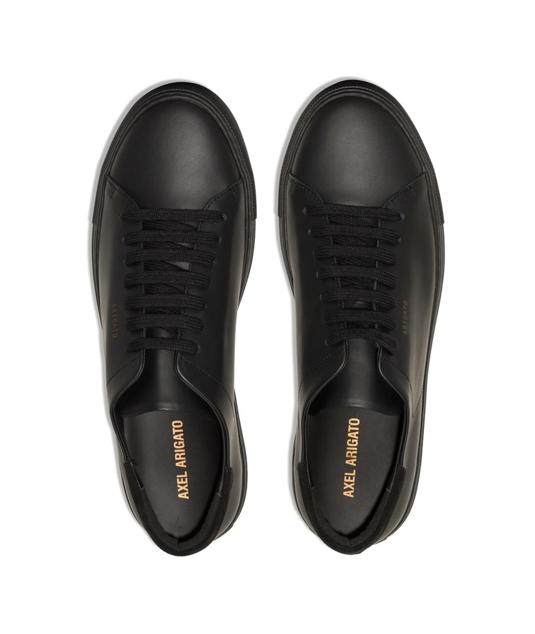 AXEL ARIGATO Черные кожаные низкие кроссовки / кеды, фото 4