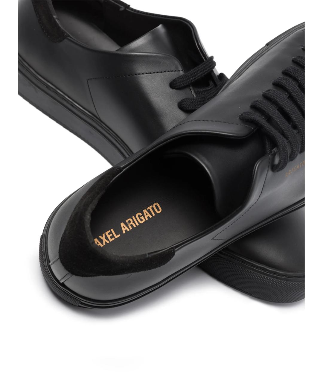 AXEL ARIGATO Черные кожаные низкие кроссовки / кеды, фото 2
