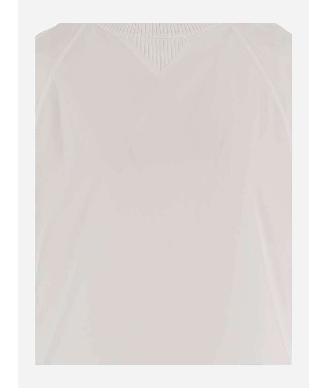 SACAI Белая хлопковая футболка, фото 3