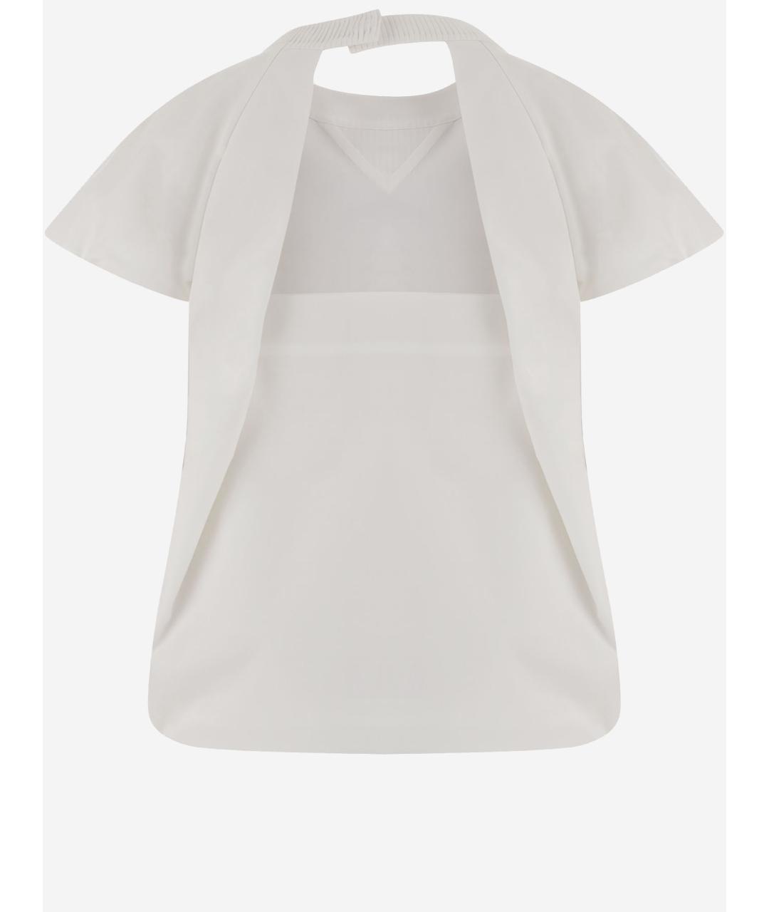 SACAI Белая хлопковая футболка, фото 2