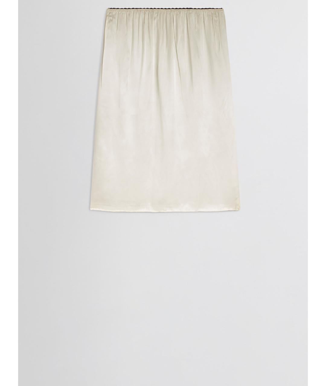 PHOEBE PHILO Черная шелковая юбка миди, фото 2