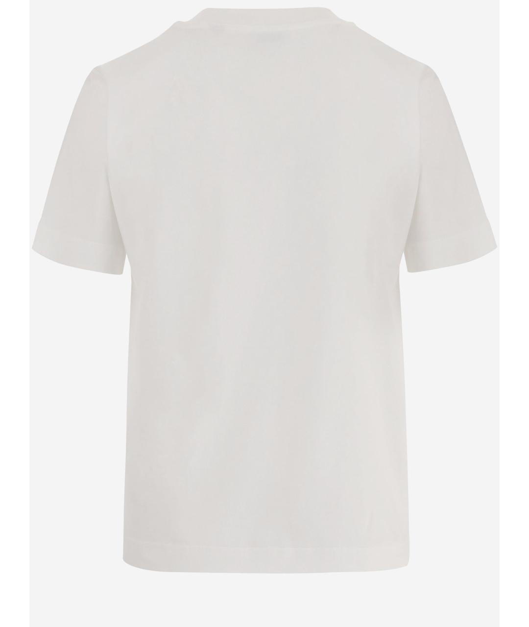 BOTTEGA VENETA Белая хлопковая футболка, фото 2
