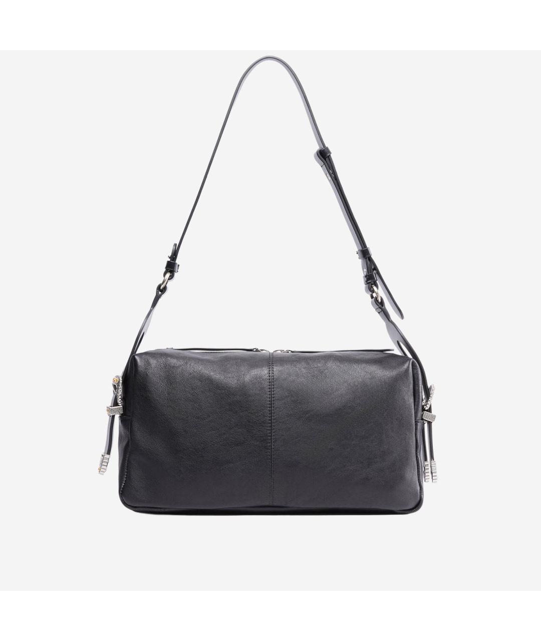 PINKO Черная кожаная сумка через плечо, фото 3