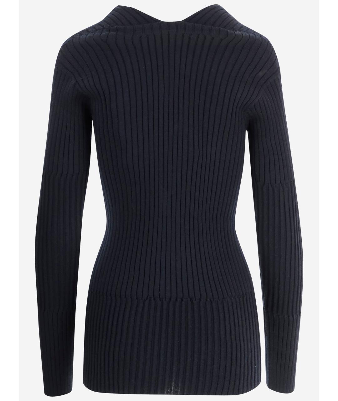 BOTTEGA VENETA Темно-синий кашемировый джемпер / свитер, фото 2