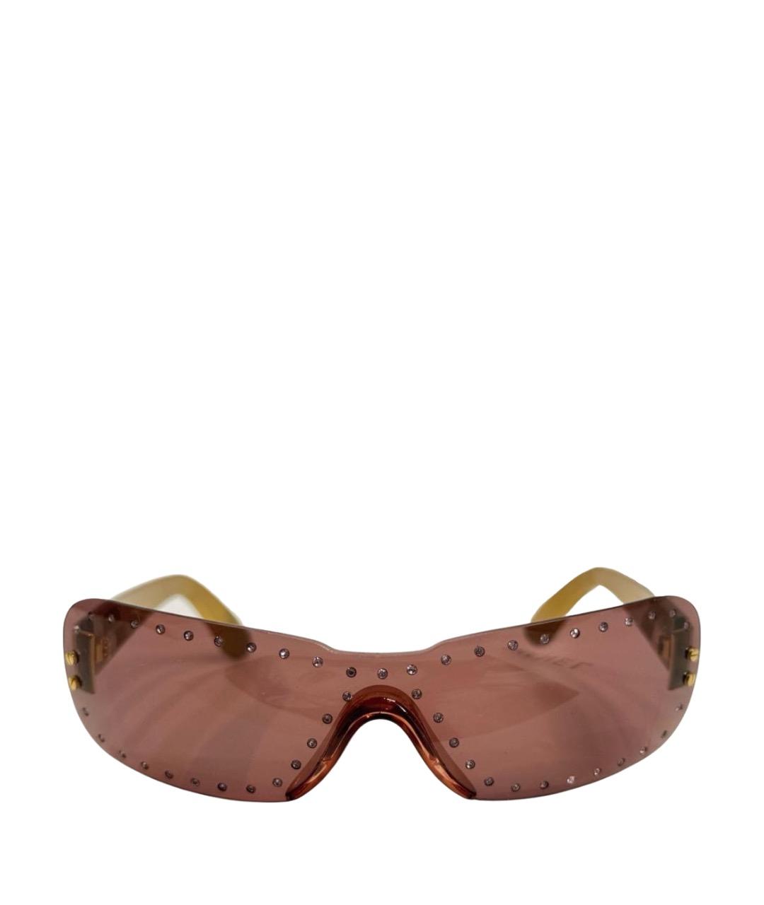 DOLCE&GABBANA Коричневые пластиковые солнцезащитные очки, фото 1