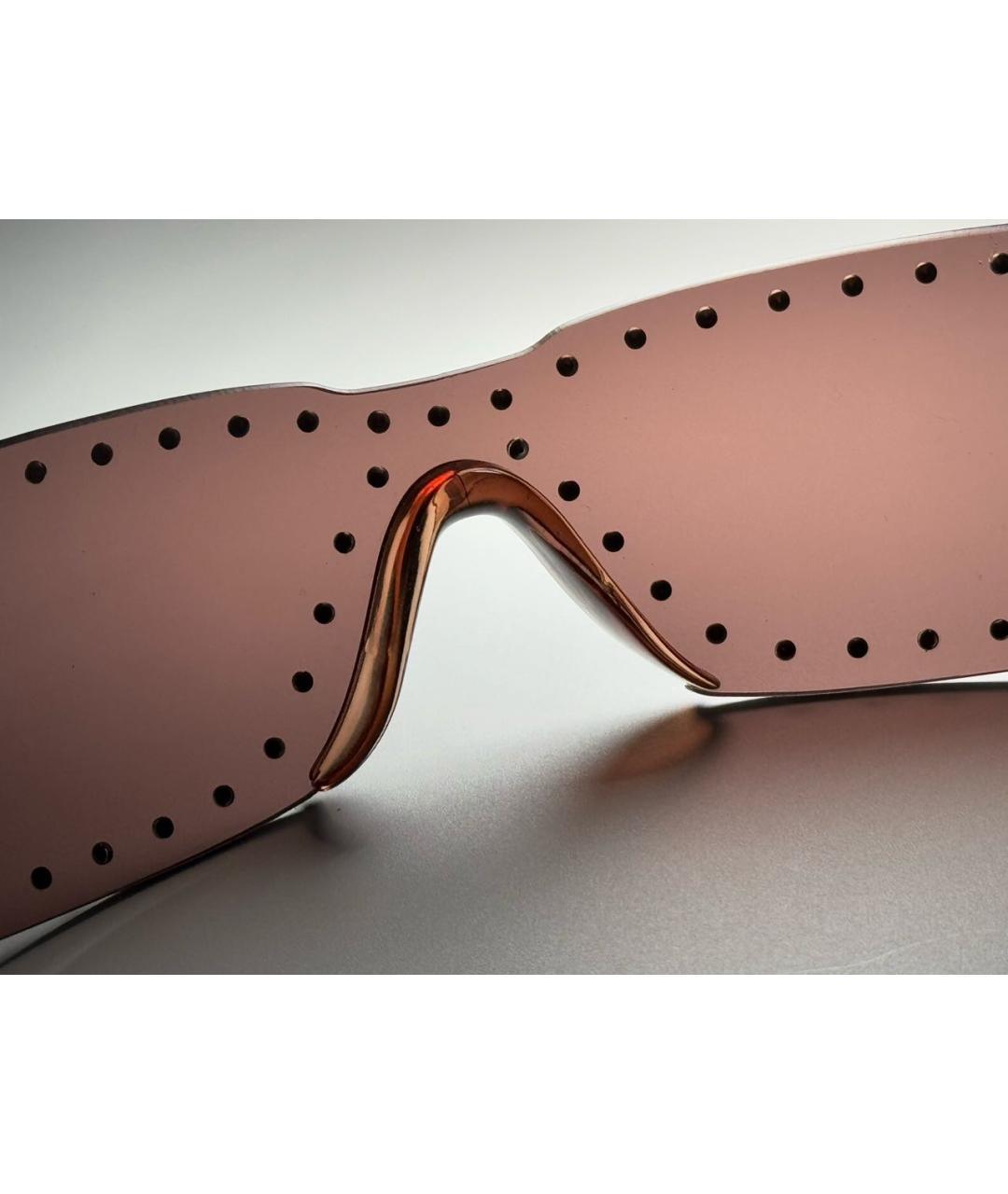 DOLCE&GABBANA Коричневые пластиковые солнцезащитные очки, фото 8