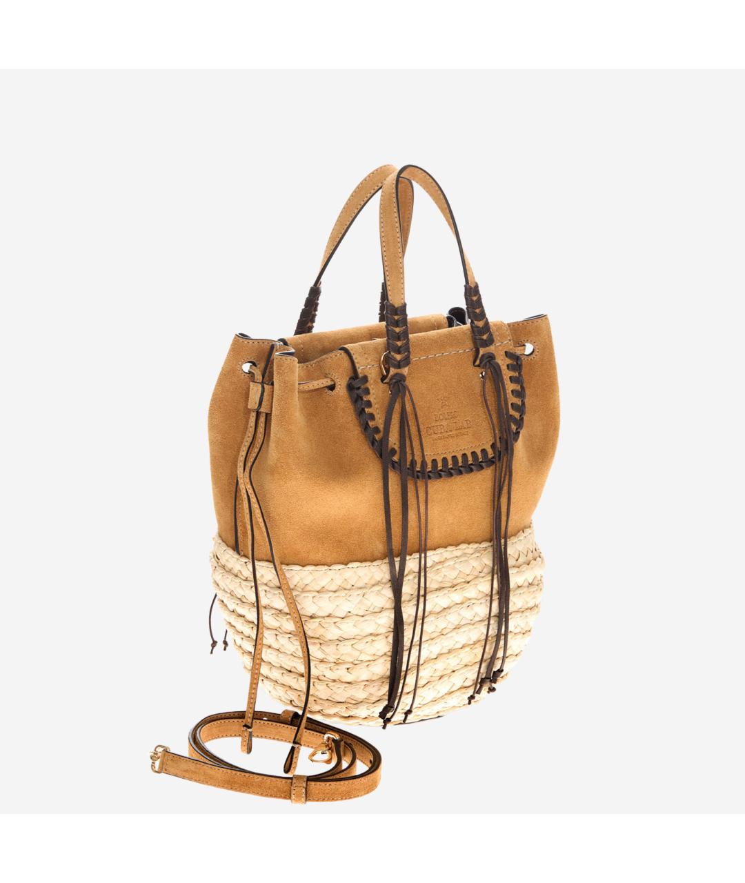 CUBA LAB Бежевая пелетеная сумка тоут, фото 2