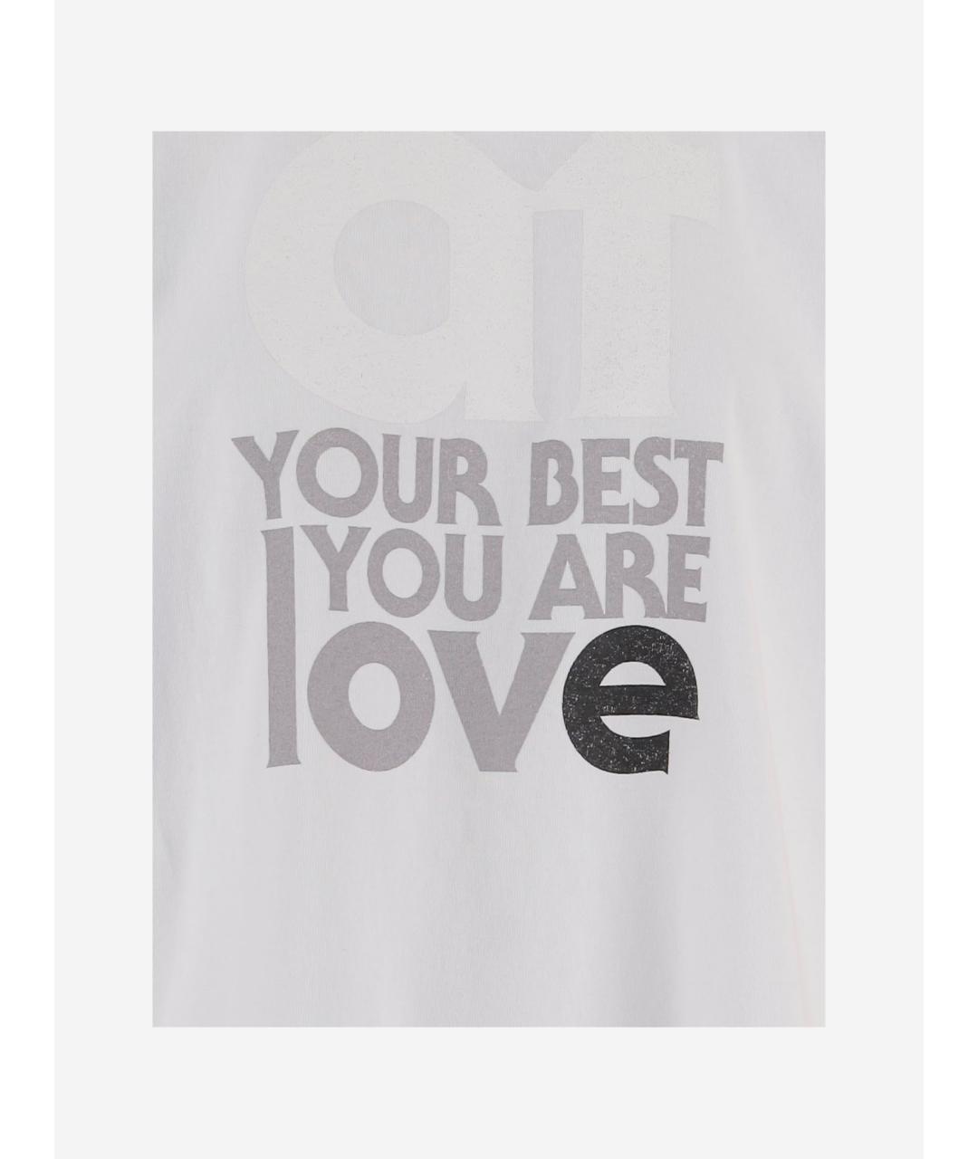 SACAI Белая хлопковая футболка, фото 3