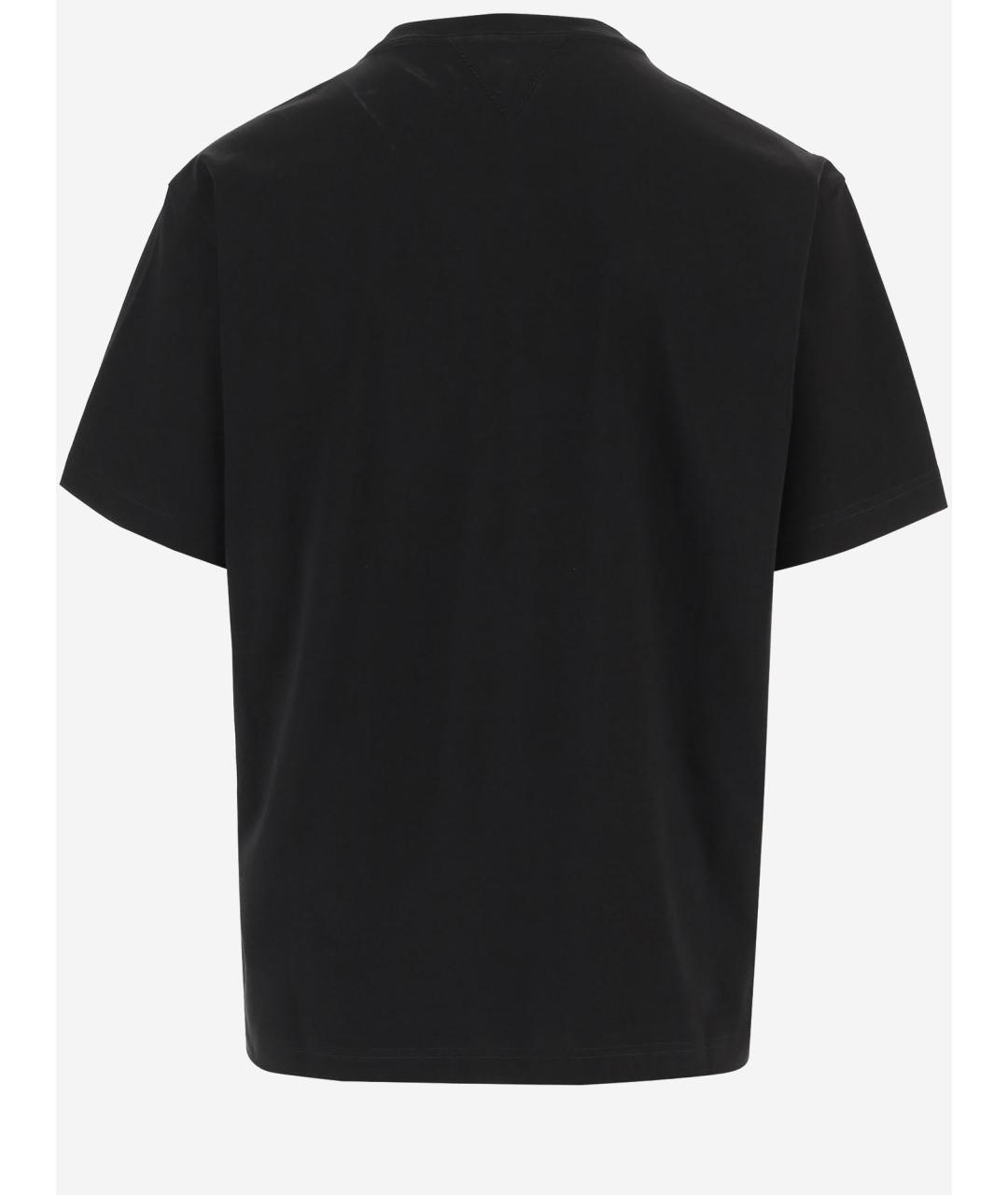BOTTEGA VENETA Черная хлопковая футболка, фото 2