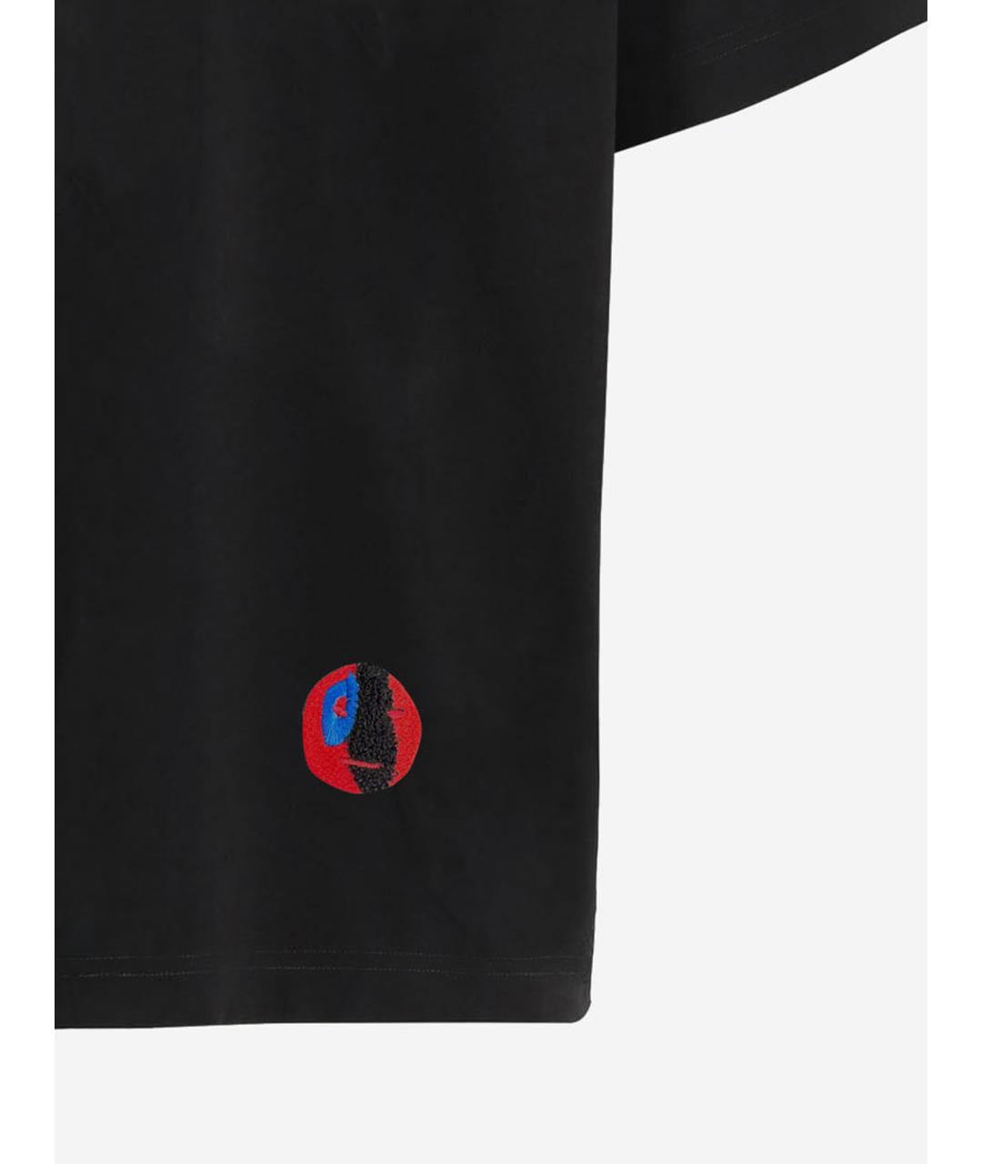 BOTTEGA VENETA Черная хлопковая футболка, фото 3