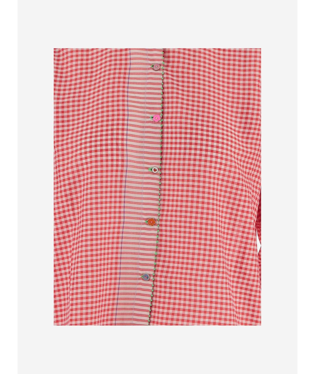 PERO Красная хлопковая рубашка, фото 3