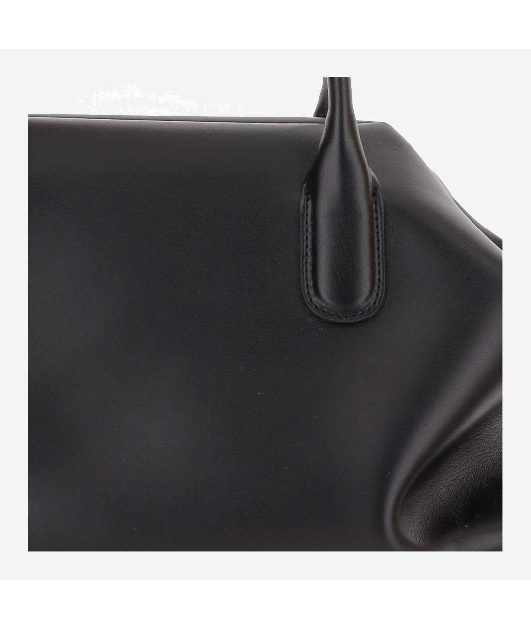 THEMOIRE Черная кожаная сумка через плечо, фото 5