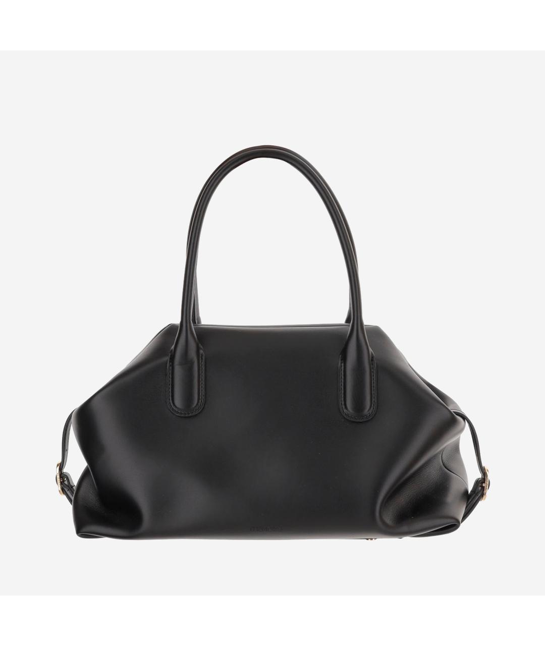 THEMOIRE Черная кожаная сумка через плечо, фото 6