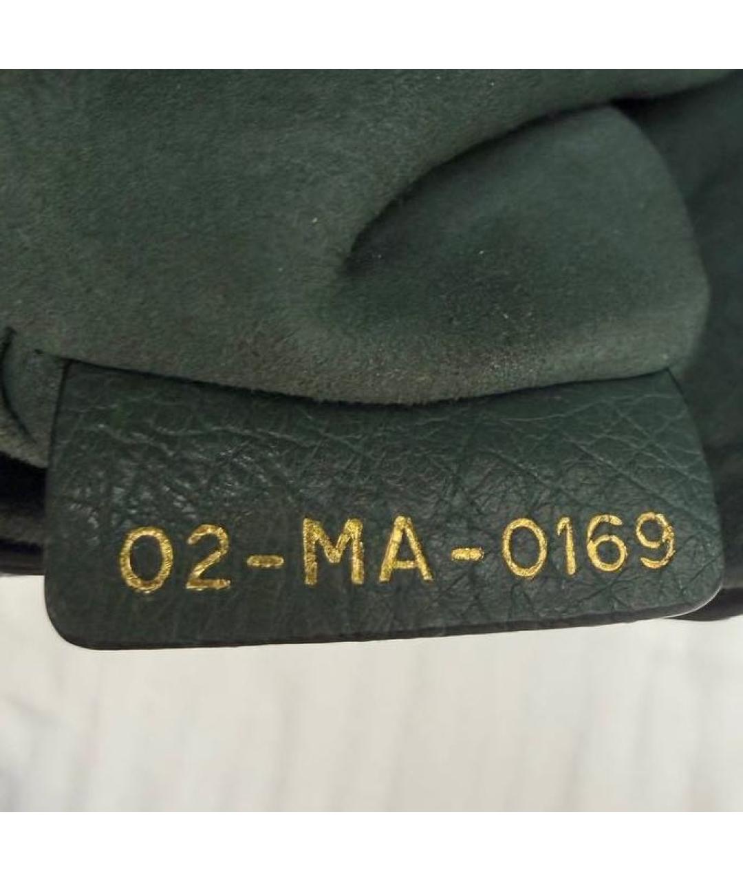 CHRISTIAN DIOR Зеленая сумка через плечо из экзотической кожи, фото 3