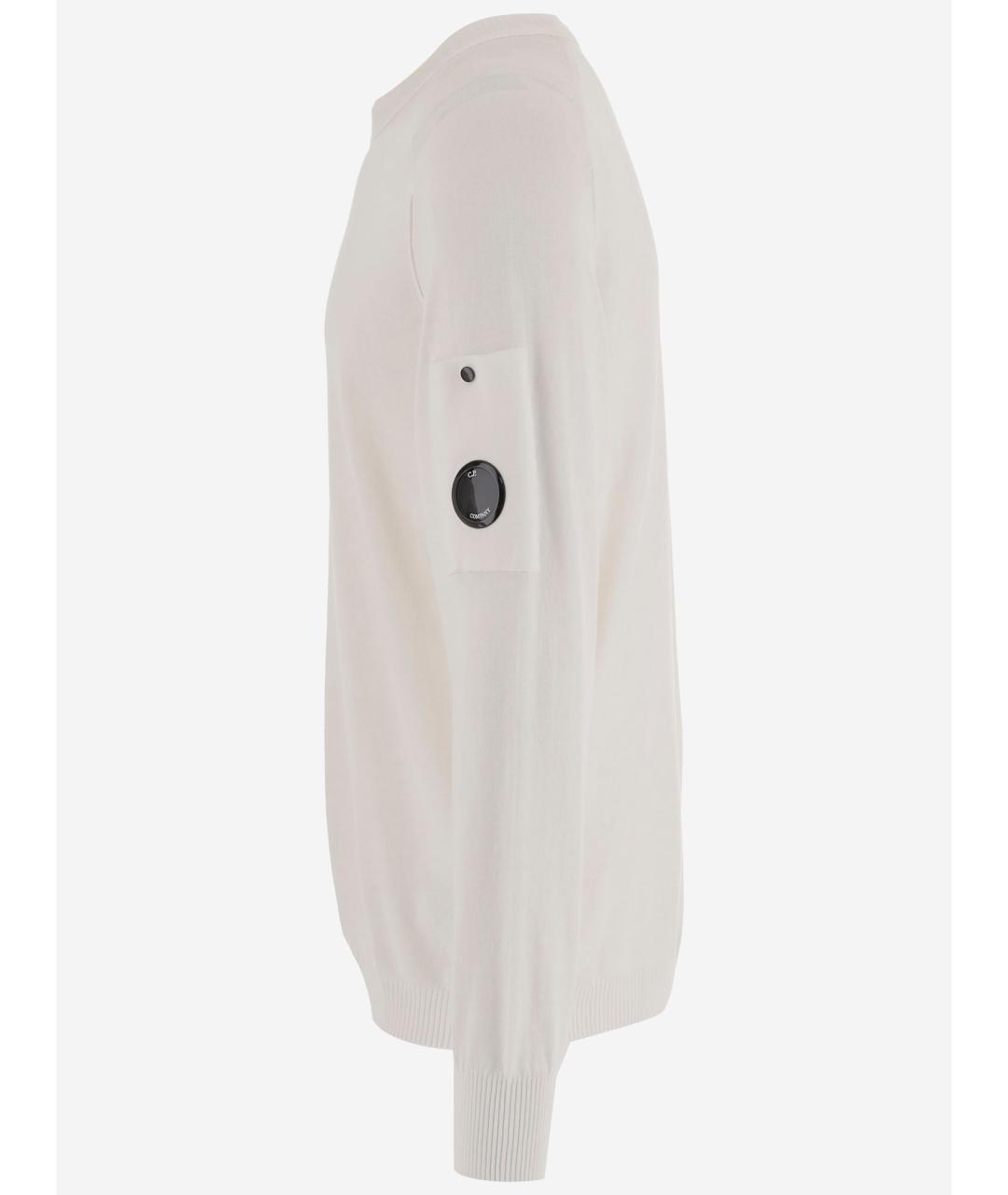 CP COMPANY Белый хлопковый джемпер / свитер, фото 2