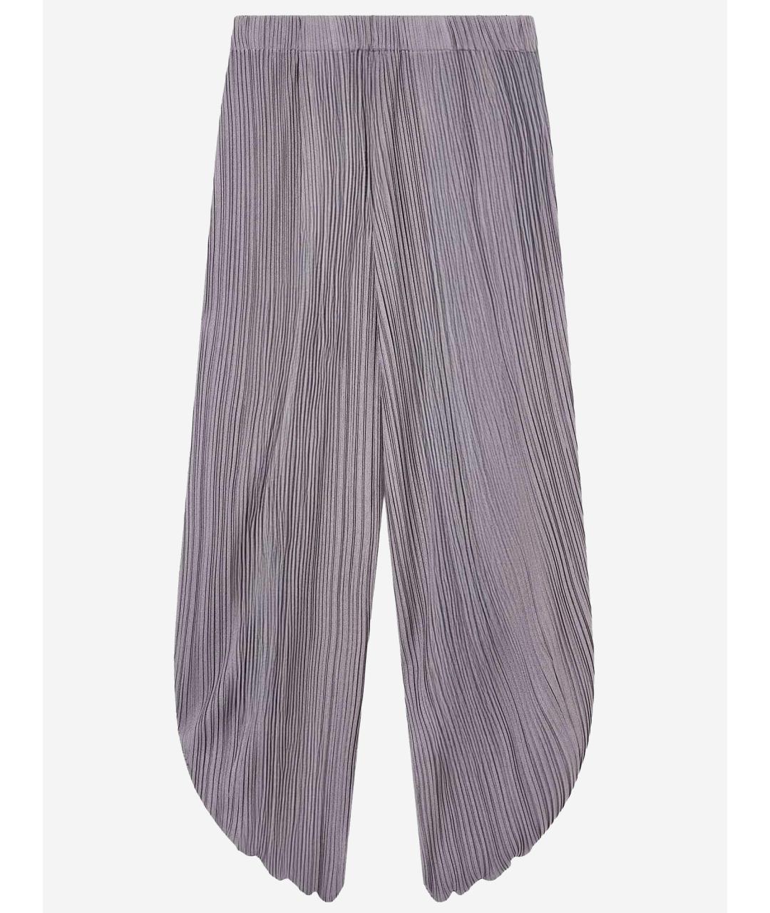 GIORGIO ARMANI Коричневые полиэстеровые брюки широкие, фото 4