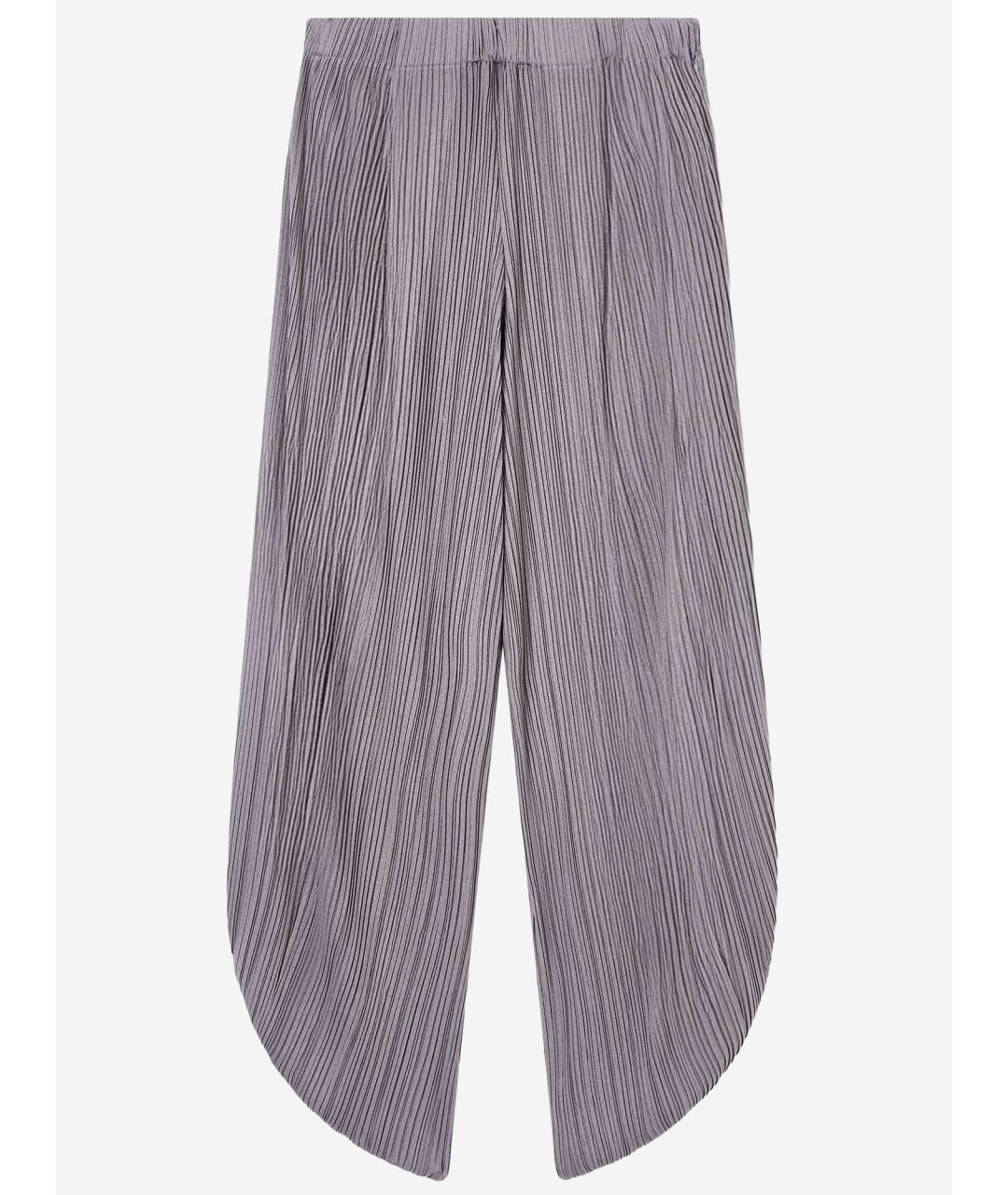 GIORGIO ARMANI Коричневые полиэстеровые брюки широкие, фото 2