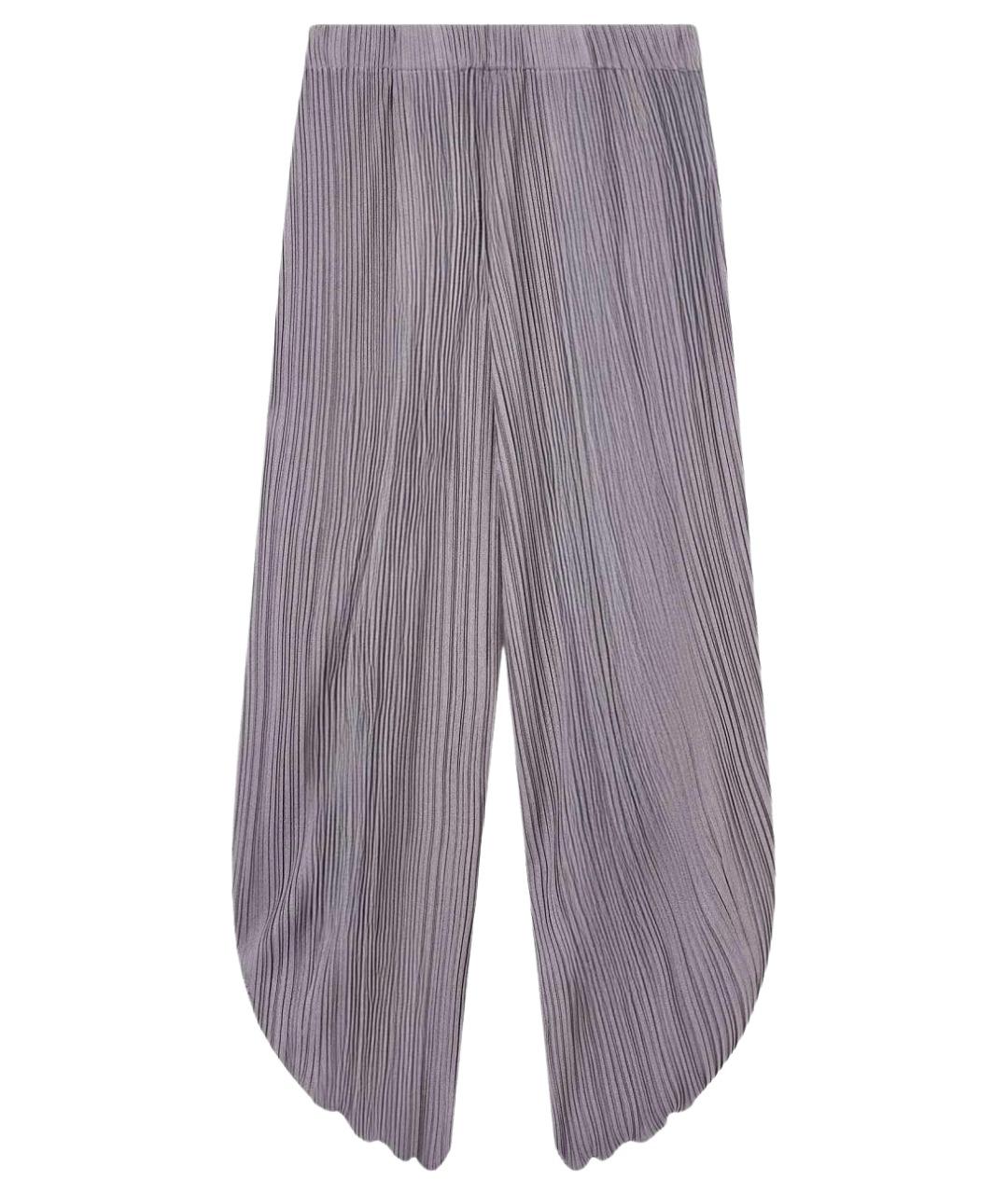 GIORGIO ARMANI Коричневые полиэстеровые брюки широкие, фото 1