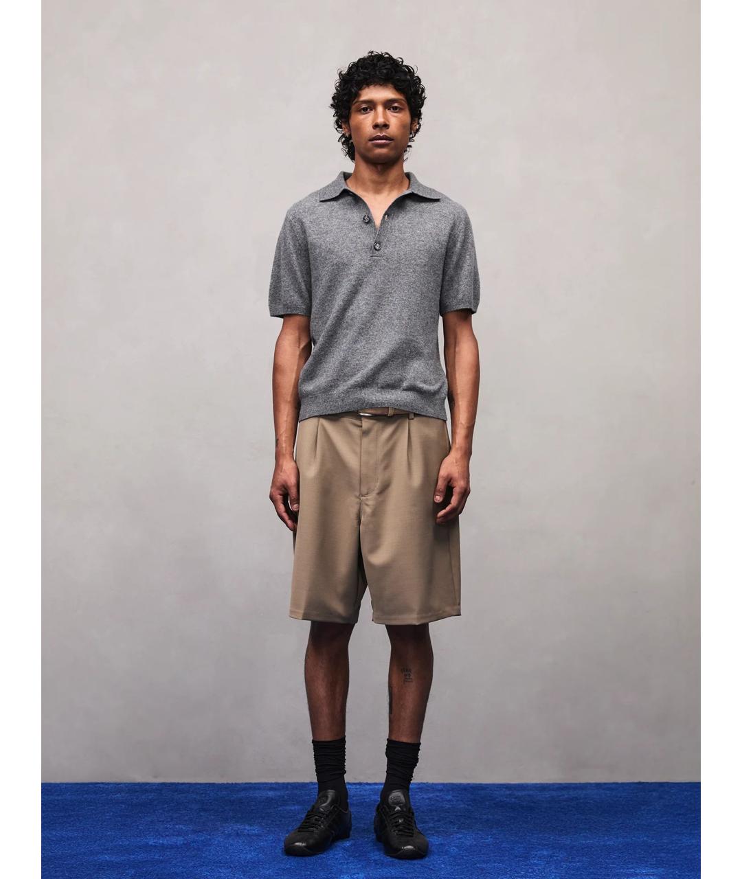 entire studios Серое поло с коротким рукавом, фото 4