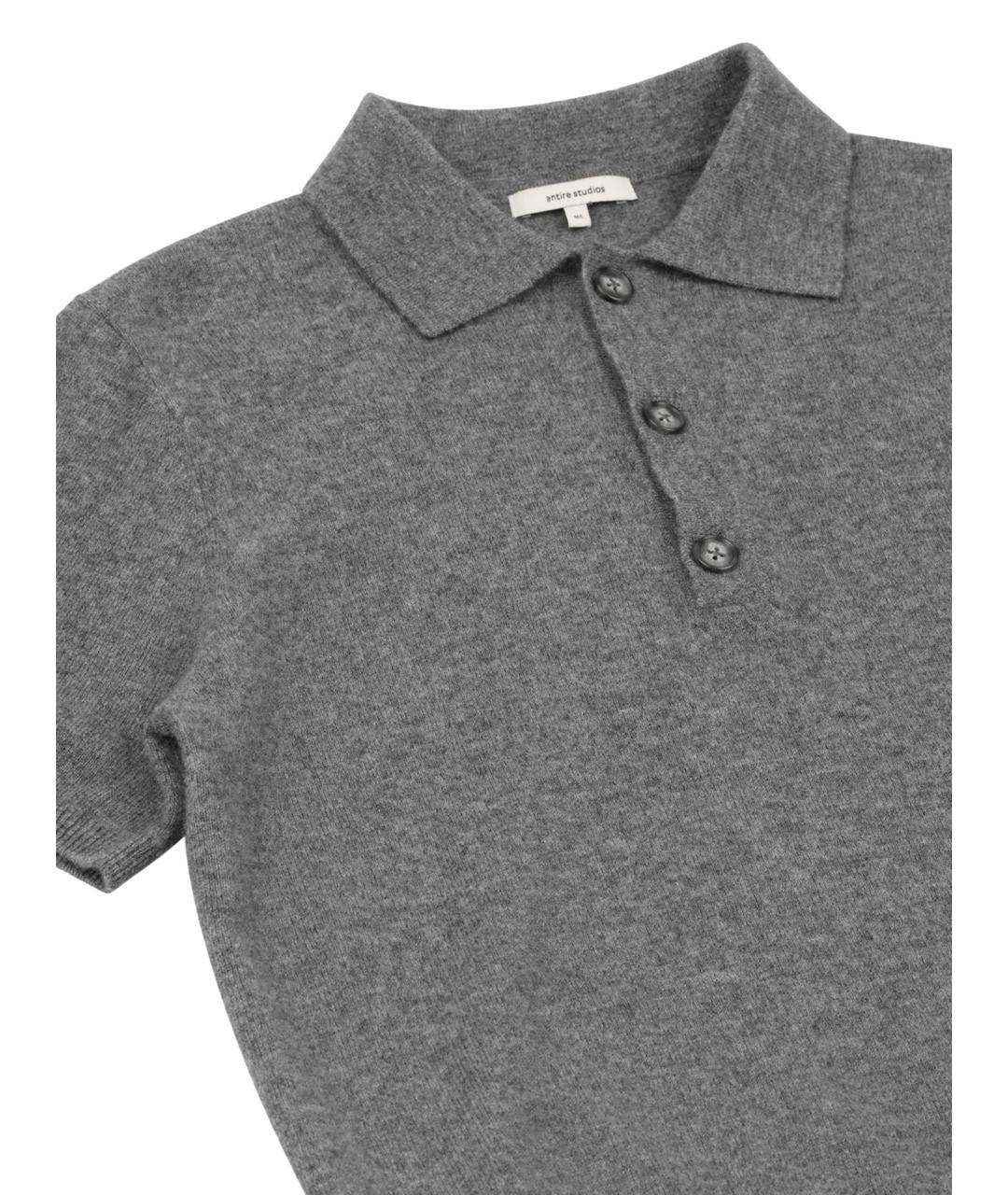 entire studios Серое поло с коротким рукавом, фото 5