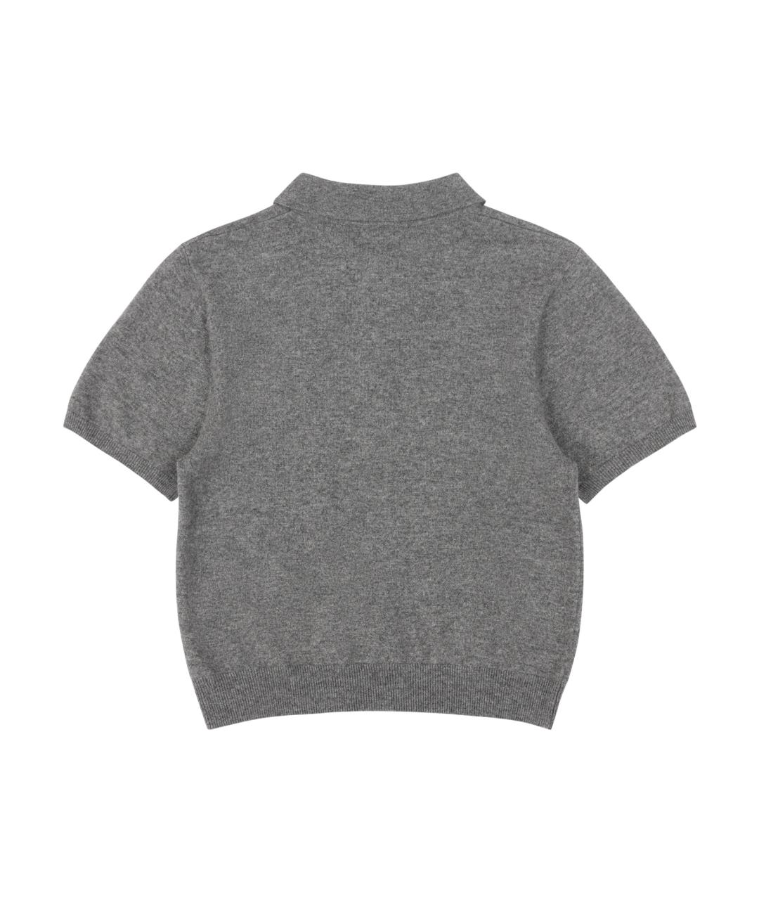 entire studios Серое поло с коротким рукавом, фото 2