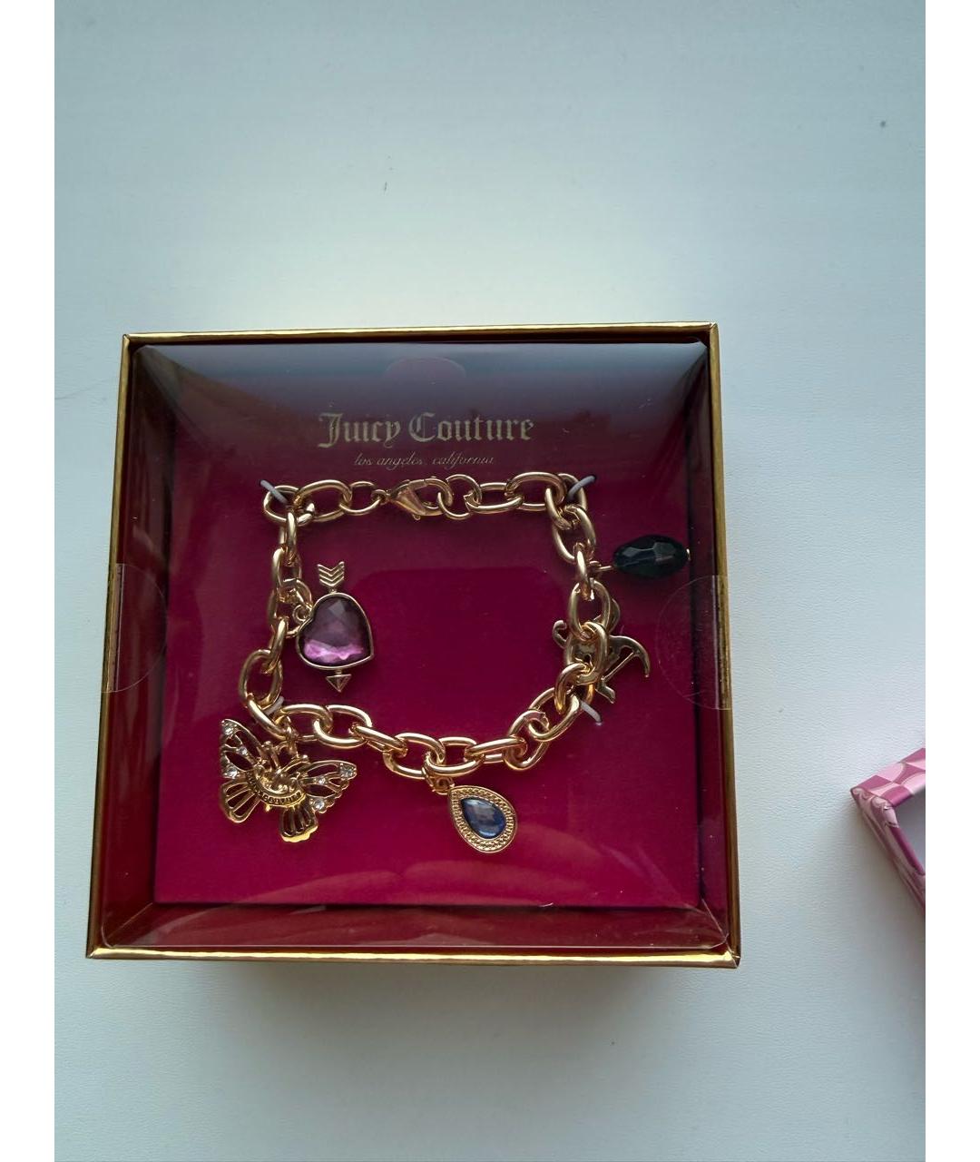 JUICY COUTURE Золотой металлический браслет, фото 5