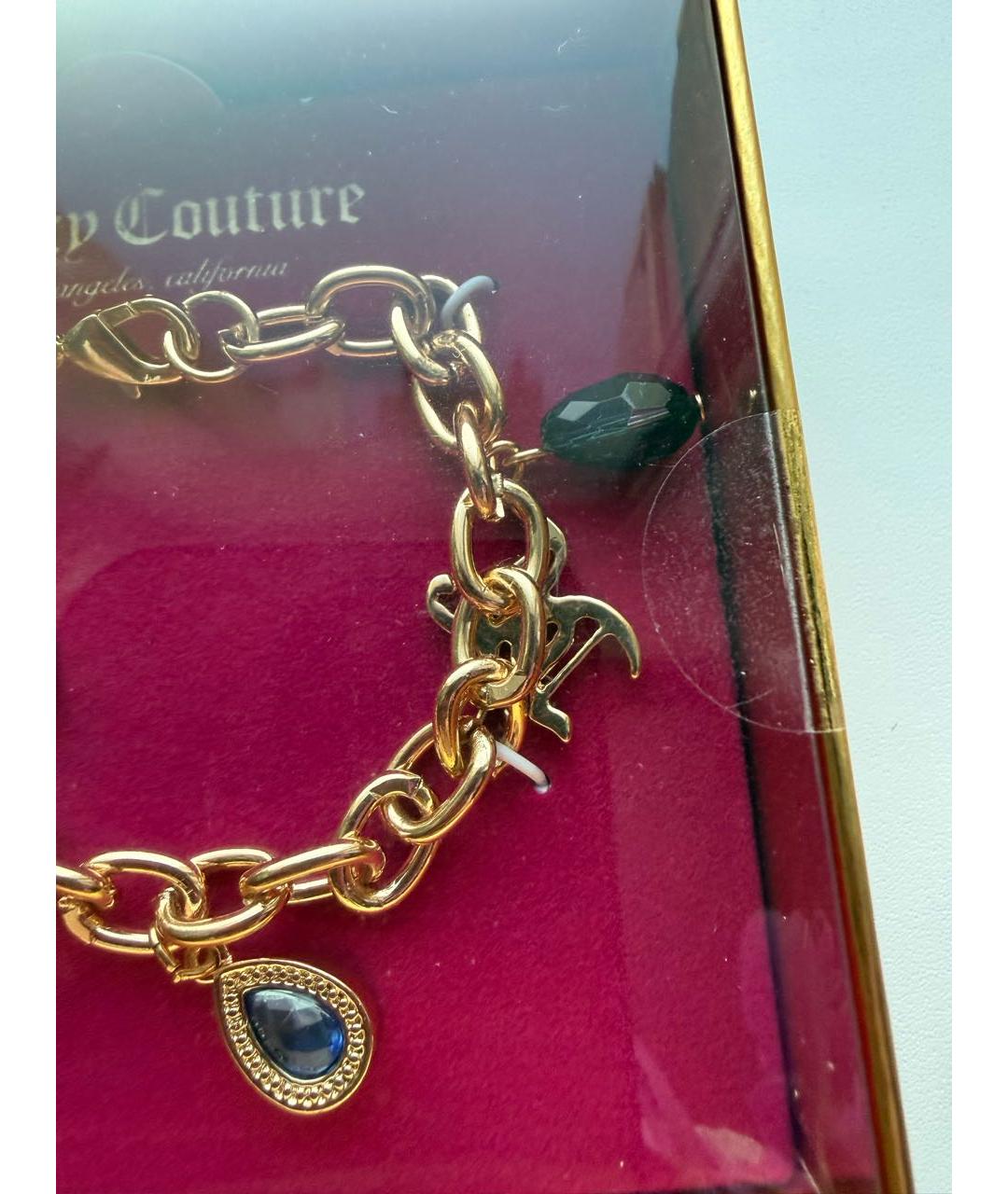 JUICY COUTURE Золотой металлический браслет, фото 3