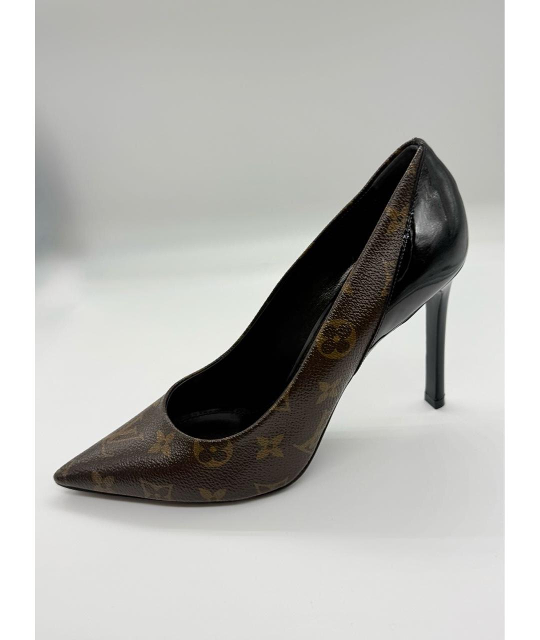 LOUIS VUITTON Коричневые кожаные туфли, фото 7