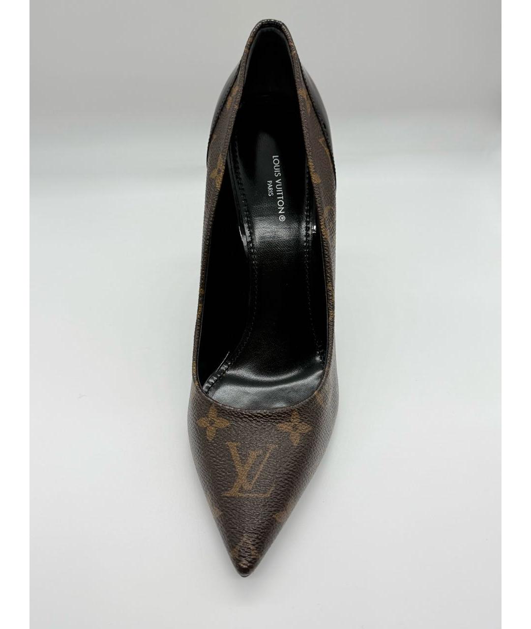 LOUIS VUITTON Коричневые кожаные туфли, фото 3