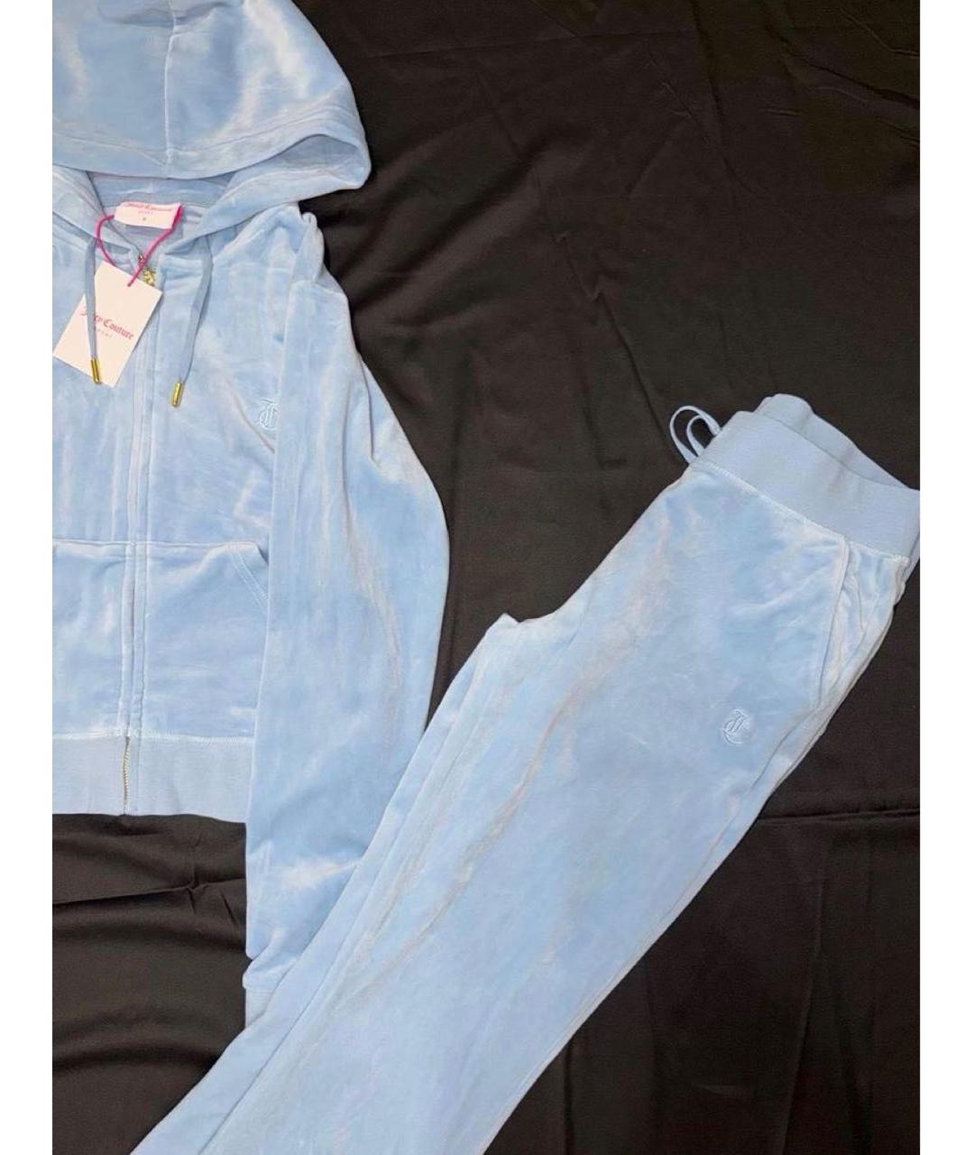 JUICY COUTURE Голубой полиэстеровый костюм с брюками, фото 5