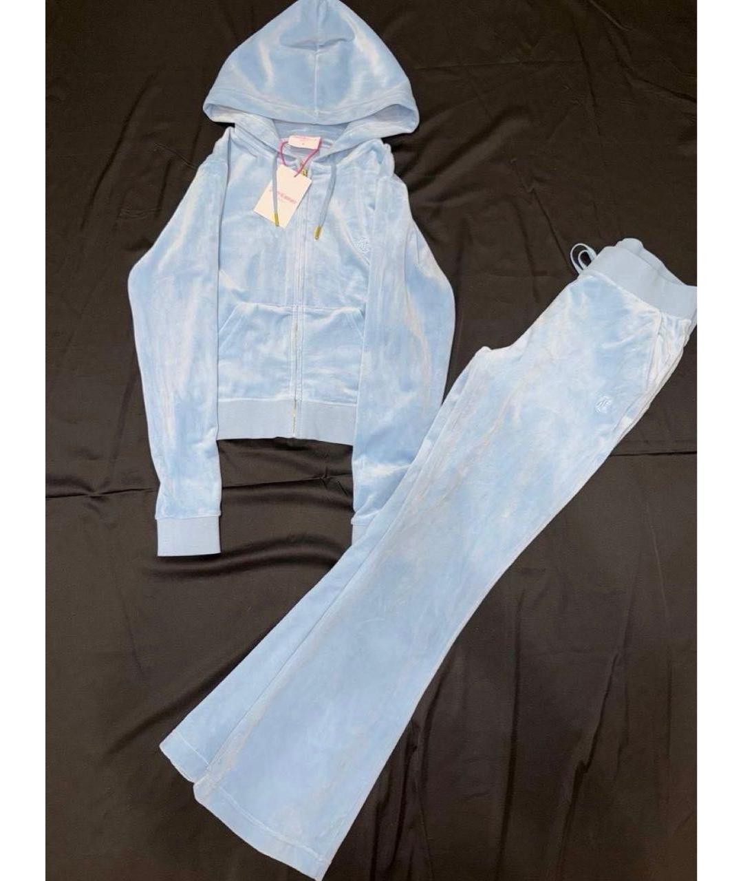 JUICY COUTURE Голубой полиэстеровый костюм с брюками, фото 3