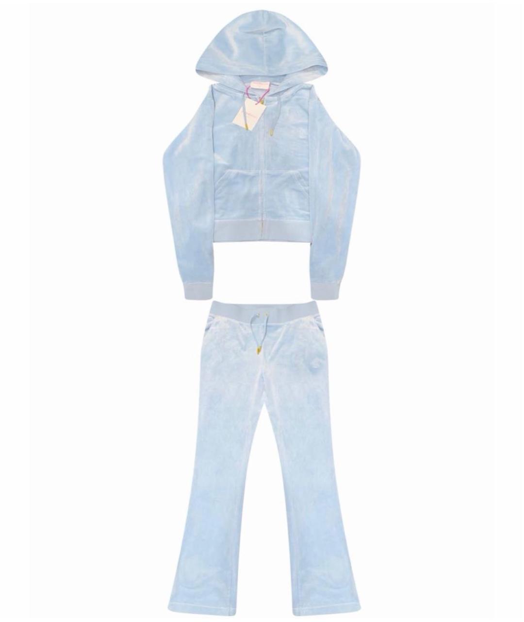 JUICY COUTURE Голубой полиэстеровый костюм с брюками, фото 4