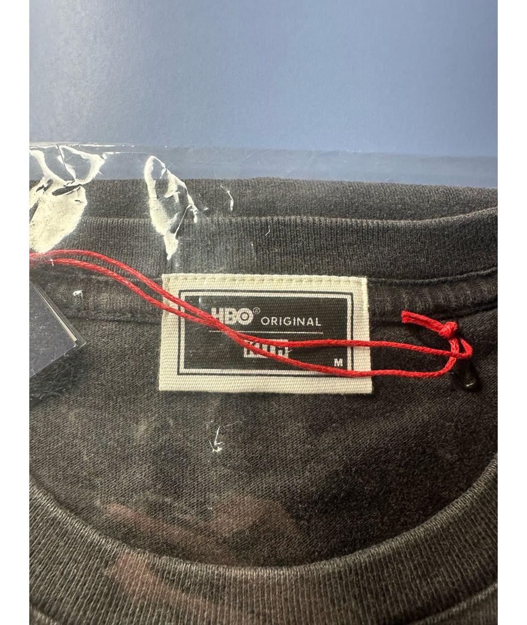 KITH Черная хлопковая футболка, фото 4