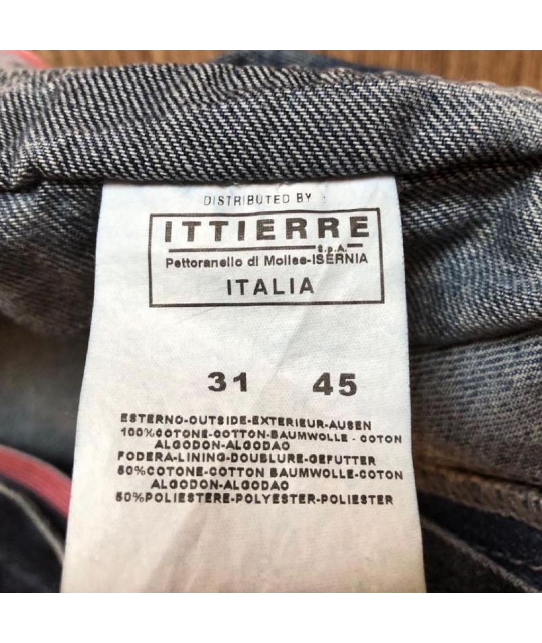 DOLCE&GABBANA Темно-синие хлопковые прямые джинсы, фото 7