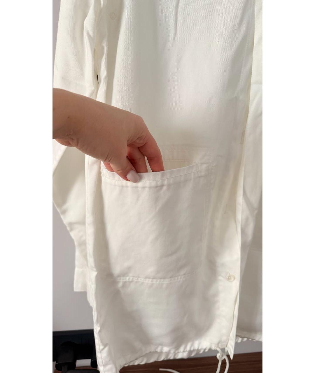 MM6 MAISON MARGIELA Белая вискозная рубашка, фото 6