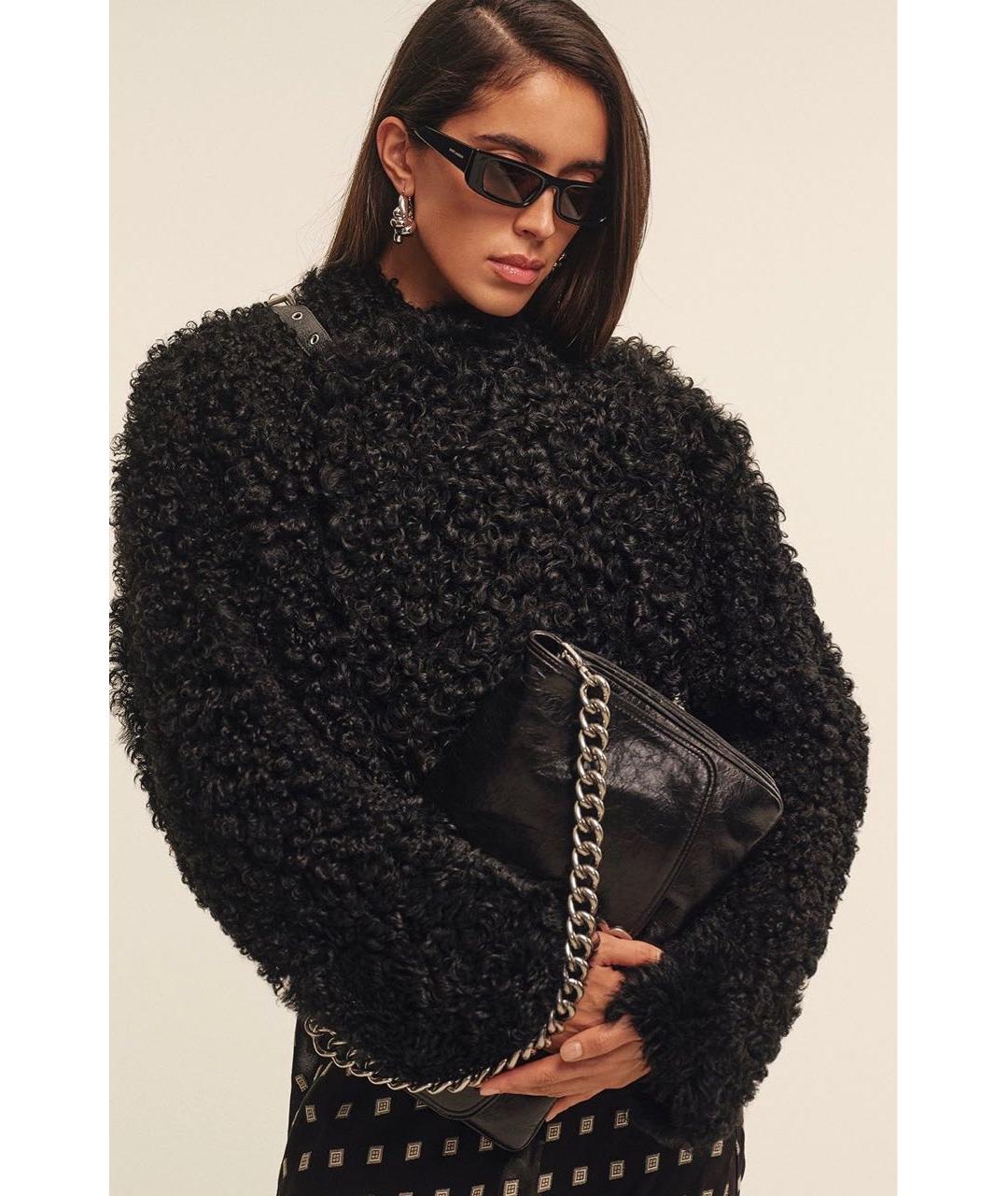 SAINT LAURENT Черные пластиковые солнцезащитные очки, фото 4