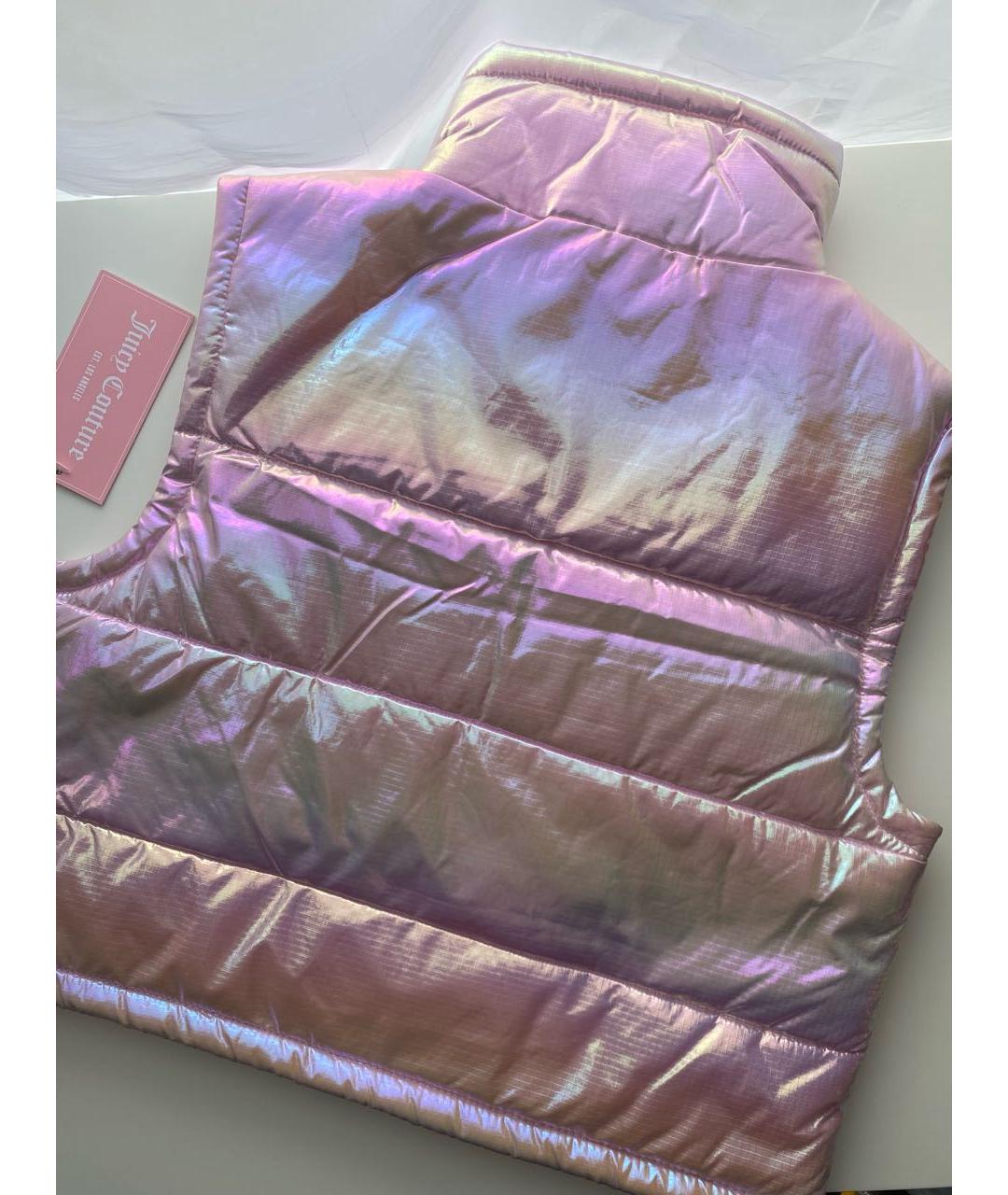 JUICY COUTURE Розовый полиэстеровый жилет, фото 2