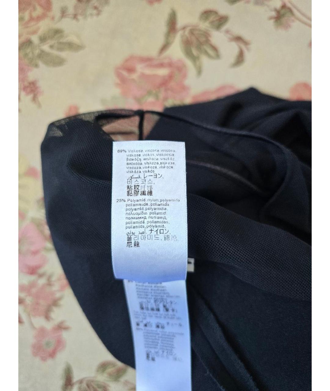 WOLFORD Черное вискозное коктейльное платье, фото 4