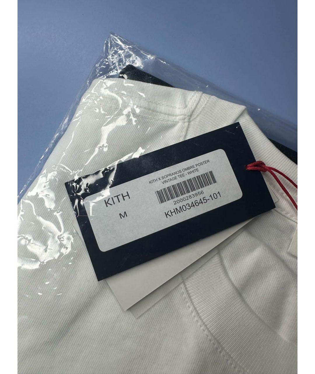 KITH Белая хлопковая футболка, фото 5