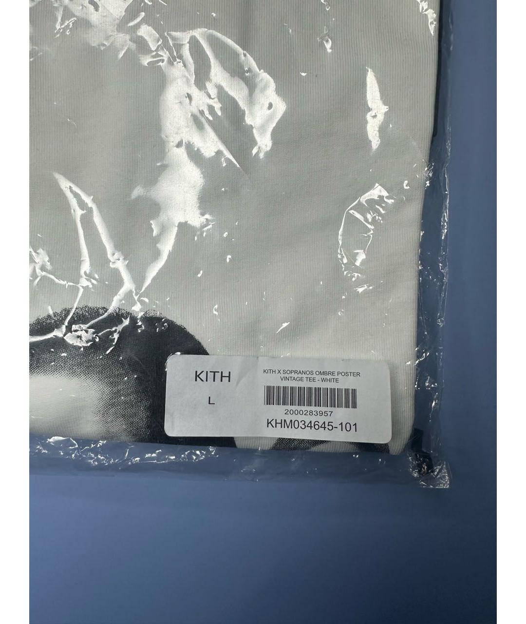 KITH Белая хлопковая футболка, фото 8