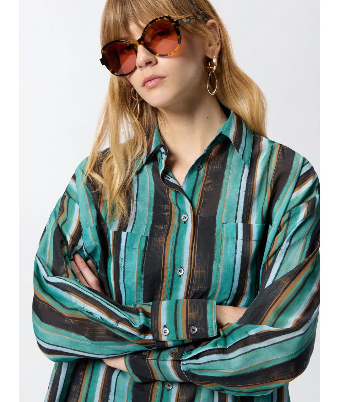 PINKO Мульти хлопковая рубашка, фото 5