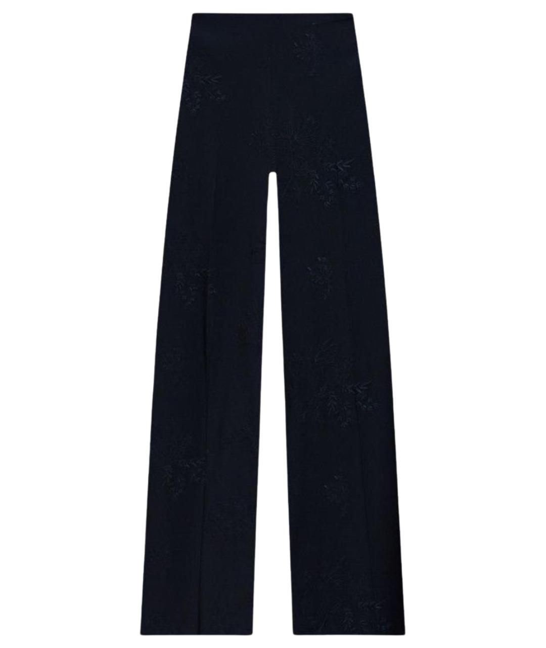 TWIN-SET Синие вискозные брюки широкие, фото 1