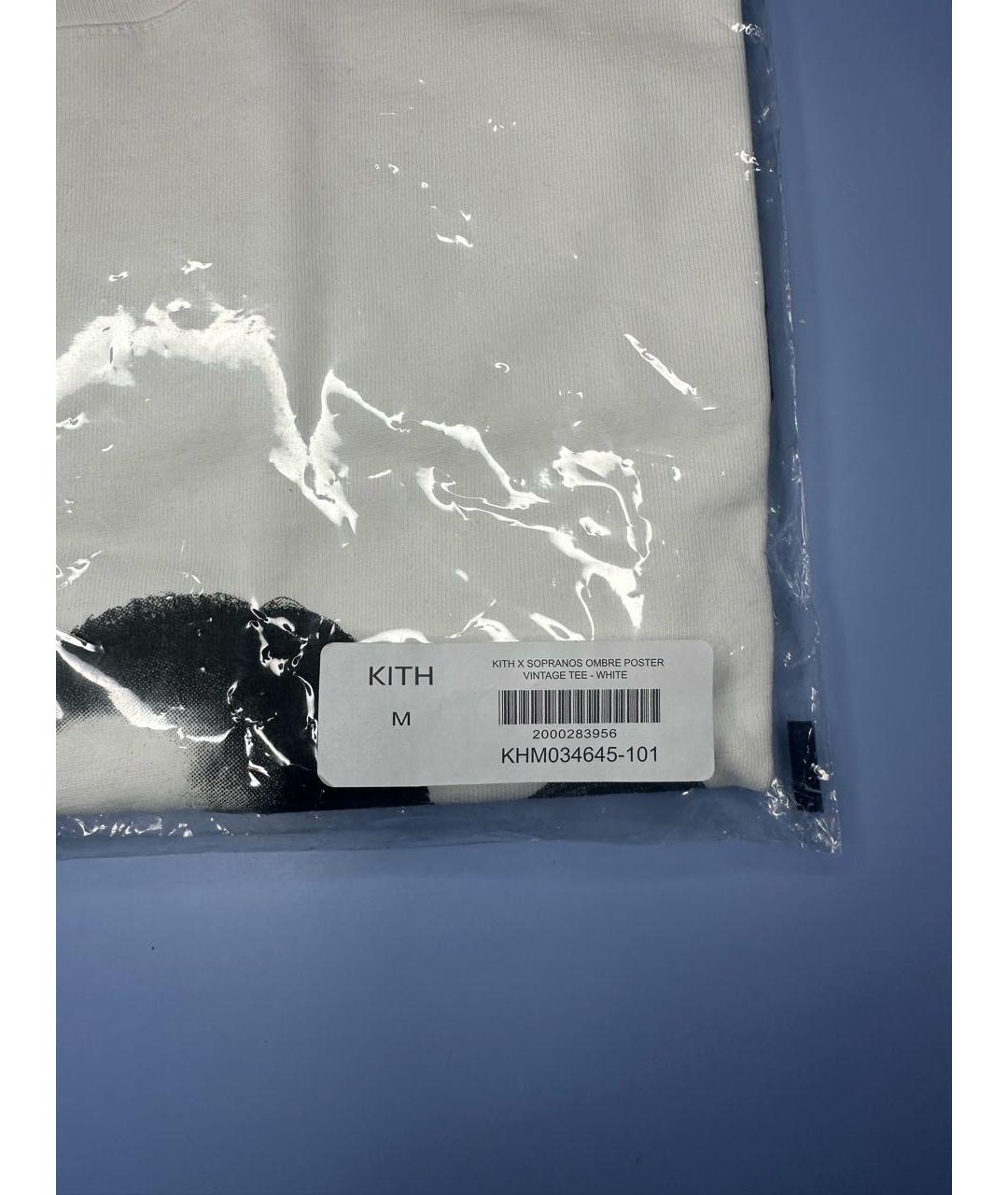 KITH Белая хлопковая футболка, фото 3