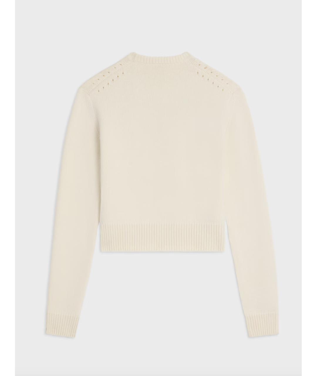 CELINE Бежевый кашемировый джемпер / свитер, фото 5